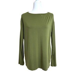 Lululemon Women's Modal-Blend Open-Back Long Sleeve Shirt Bronze Green